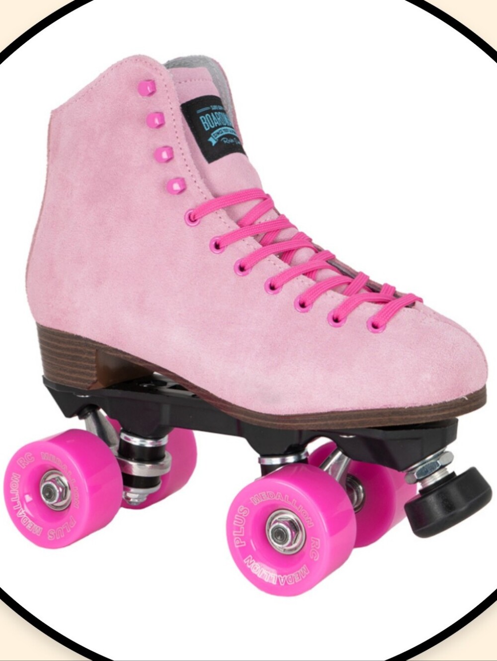 Sure-Grip Boardwalk Outdoor Roller Skates || Baby Pink